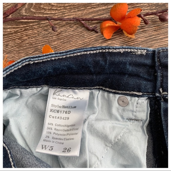 KanCan Ripped Knee Distressed Ankle Skinny Jeans - Picture 6 of 8